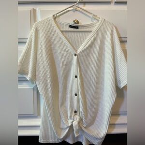 Small cream waffle top